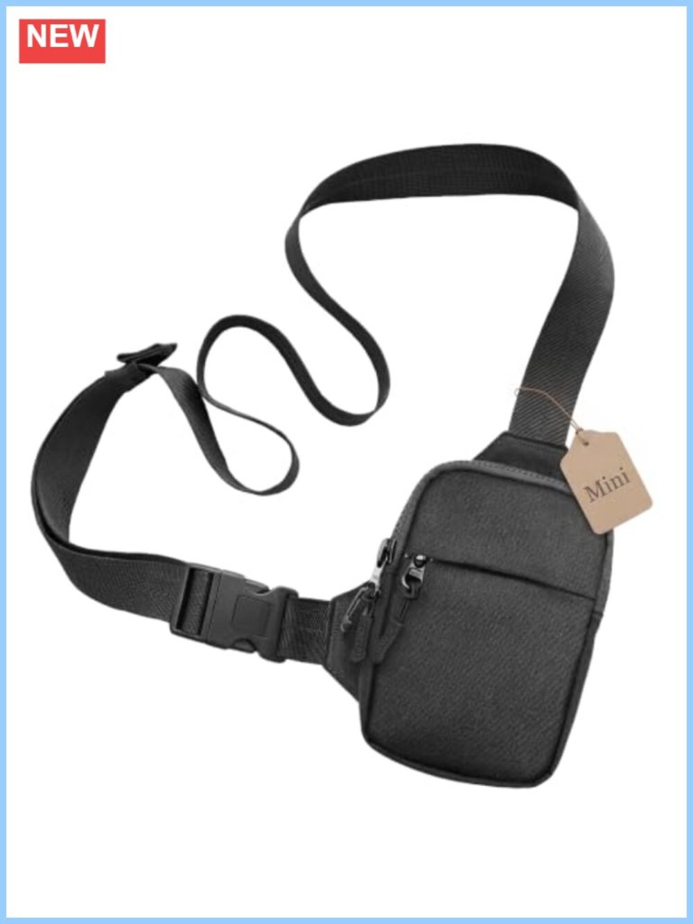 Anti-Theft RFID Blocking Crossbody Sling Bag Waterproof Nylon